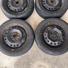 ミラココア タイヤ付き鉄ホイール4本セットの画像