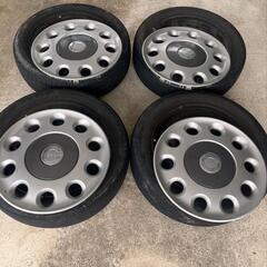  ミラココア タイヤ付き鉄ホイール4本セットの画像
