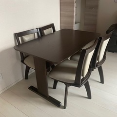 【無料】　ダイニングセット回転式4人掛け　ニトリ正規品