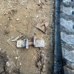 バックホーのゴムキャタ　ジャンクの画像