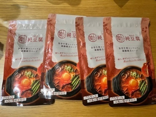 韓方純豆腐ハンバンスンドゥブ60g 4パックセット