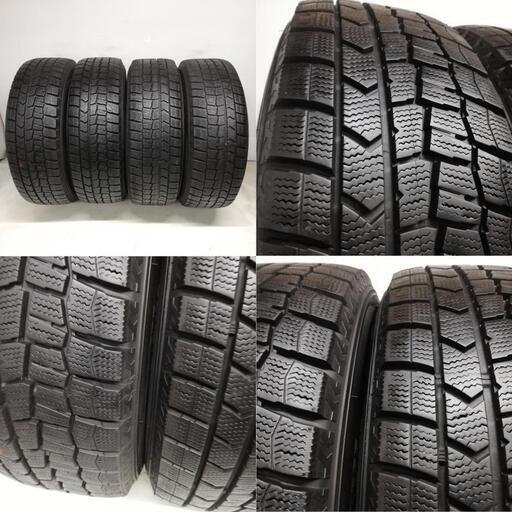 ＜スタッドレスタイヤ・ホイール 4本＞ 195/65R15 ダンロップ 15x6J アイシス 純正 5H -114.3