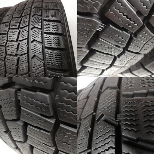 ＜スタッドレスタイヤ・ホイール 4本＞ 195/65R15 ダンロップ 15x6J アイシス 純正 5H -114.3