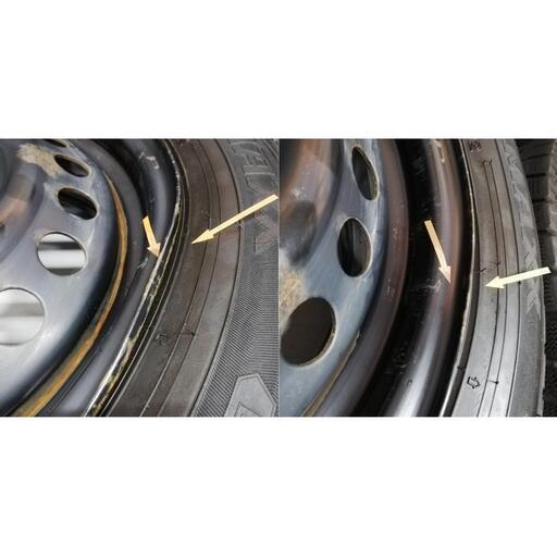 ＜スタッドレスタイヤ・ホイール 4本＞ 185/60R15 ダンロップ 15X5.5J ミツビシ製 4H -100