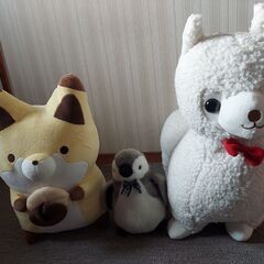 動物のぬいぐるみ3体　