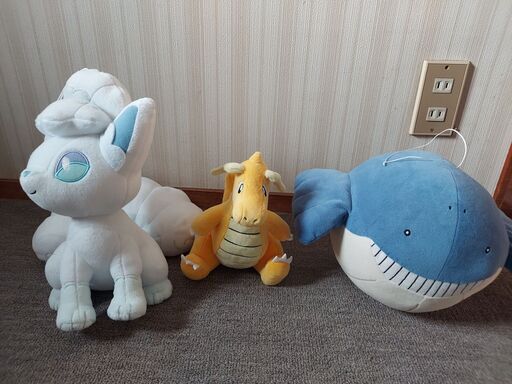 ポケモンのぬいぐるみ3体