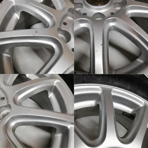 ＜希少品！スタッドレスタイヤ・ホイール 4本＞ 185/65R15 ブリヂストン 15x6J Weds 5H -114.3 ヴォクシー セレナ