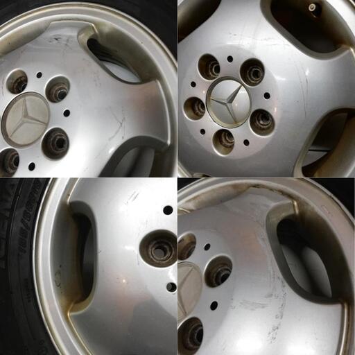 ＜スタッドレスタイヤ・ホイール 4本＞ 185/60R15 グッドイヤー  15X5.5 メルセデスベンツ Aクラス W168 5H 