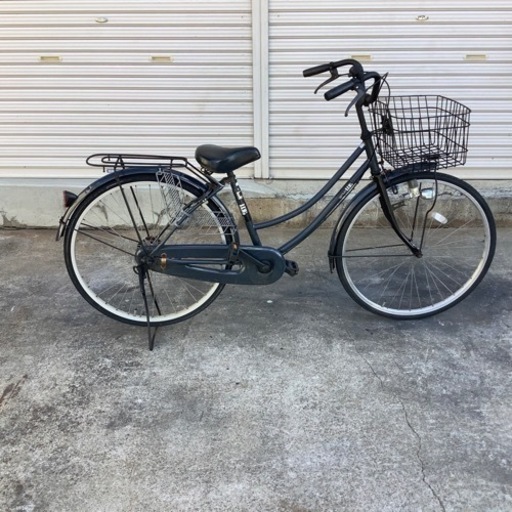 268  B.K.W+ママチャリ　26インチ　グレーボディー