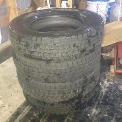 2018年製ダンロップスタッドレスSV01 145/80R12 80/78N バリ山中古4本　軽トラ軽バスの画像