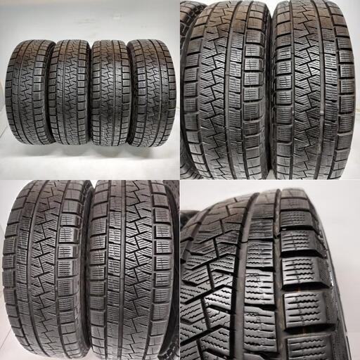 ＜スタッドレスタイヤ & ホイール 4本＞ 175/65R14 2018年製    14x5.5J Weds JOKER 4H -100 フィット キューブ マーチ