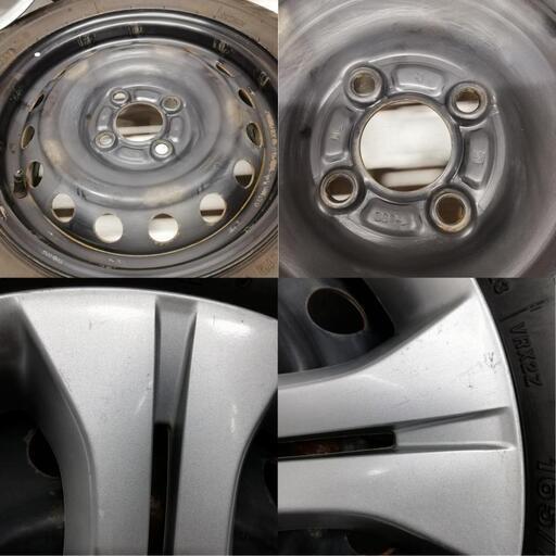 ＜スタッドレスタイヤ ＆ ホイール 4本＞ 165/70R14 ブリヂストン   14X5.5J 日産 マーチ 4H -100 マーチ キューブ