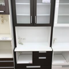 ★ジモティ割あり★ ニトリ 食器棚 ブラウン H200×W80×D42 クリーニング済み KJ4013