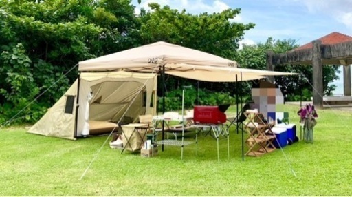 DOD⭐︎希少⭐︎ワンタッチリビングタープ&1LDKタープセット