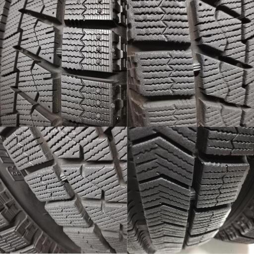 ＜スタッドレスタイヤ & ホイール 4本＞ 185/70R14 ブリヂストン 2016年製   14x5.5J TOPY 日産純正 4H -100 ノート