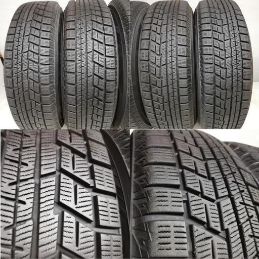 ＜スタッドレスタイヤ & ホイール 4本＞ 165/70R14 ヨコハマタイヤ 2017年製 80〜85%  14x5.5 Weds JOKER 4H -100