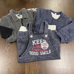 オーバーオール　冬用　男の子　70サイズ