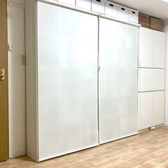 グレン　本棚　書棚　ニトリ　白　壁面収納　2個ありますの画像