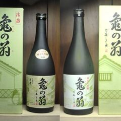 （決まりました）【空瓶・空箱】(平成版＆令和版)　龜の翁 純米大吟醸720㎖　２本箱付の画像