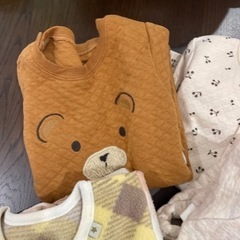 70サイズ　オーバーオール　ベビー服の画像