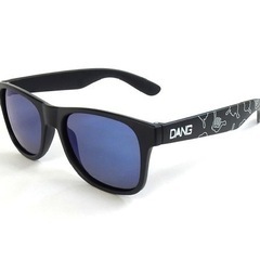 初売り宮古島初上陸ブランド DANG SHADES  LOCO Black Matte x Blue Mirror Polarized(偏光レンズ) with HANG LOOSE [DANGSHADES 10th Anv Model] [vidg00325] の画像