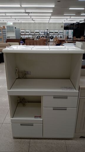 ★ジモティ割あり★ ニトリ レンジ台 白 H115×D42×W80 クリーニング済み TJ3507