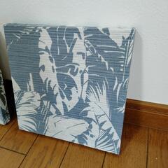 ☆新品同様☆ 2023年購入  3枚セット ファブリックパネル  ※キャンバス アート 壁 アート パネル 絵 ポスター　〜配達可能〜

の画像