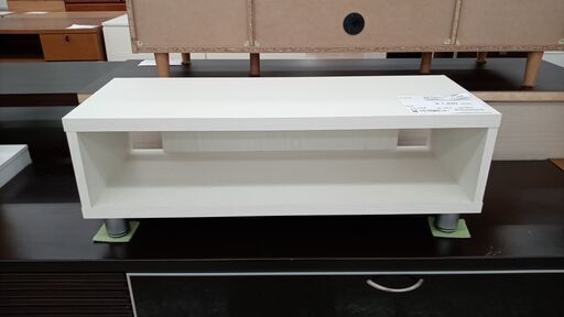 ★ジモティ割あり★  テレビ台 白 H27.5×D29×W79 クリーニング済み TJ3509