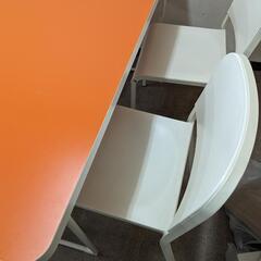 テーブル 椅子４脚 無料の画像