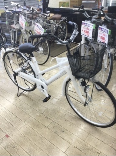 【✨新品未使用品❗️メーカー保証1年❗️取扱説明書付き❗️スタンダード❗️清潔感あるホワイトカラー❗️✨】26インチ自転車 21テクノ
