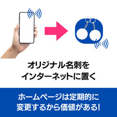 デジタル名刺はシール型★簡単HPを最高の武器★2時間で即日完成で直ぐに使えます★の画像