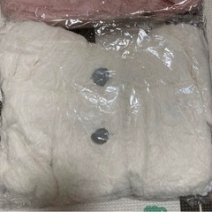 新品　女の子　上着　フード付き　95cm 白の画像