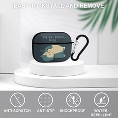【Airpods Proに適用】AirPods Proケース 全面保護 カバー 保護ケース エアーポッズ プロ ケース 落下防止 カラビナ付き 軽量 PC おしゃれ かわいい の画像