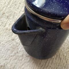 キャンプ用のホーローのコーヒーSETの画像