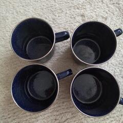 キャンプ用のホーローのコーヒーSETの画像