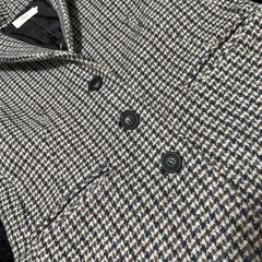 AZUL by moussy アズール チェスターコート S 千鳥柄 アウターの画像
