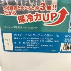 取引場所　南観音　I 2312-898 伸和　クーラーボックス　11ℓ 汚れ　キズあり　CBX-11Lの画像