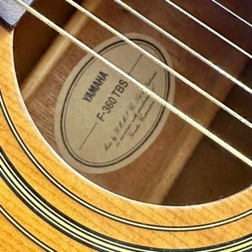 美品 YAMAHA F-360TBS アコースティックギター ヤマハ製ケース付き YAMAHA F-360 TBS アコースティックギター ハードケース付き - メルカリ