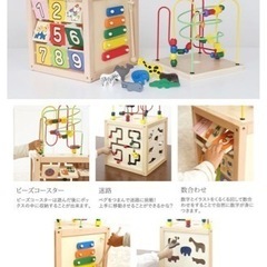 知育玩具　森のあそび箱　パステルカラーの画像