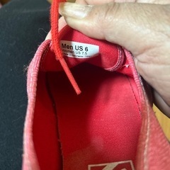VANS スニーカー  赤の画像