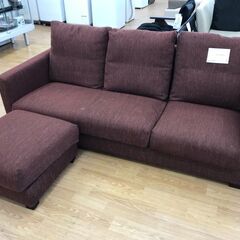 ★ジモティ割あり★ KEYUCA ケユカ カウチソファー レッド H81×W195×D86 クリーニング済み KJ4026