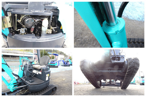 コベルコ:KOBELCO:SK15SR:中古油圧ショベル◆1.5ｔ◆ミニユンボ◆建設機械/走行2速/整備済み/ガチャック仕様/シリンダーオイルシール全交換済み