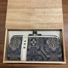 西陣織がま口（桐箱入）の画像