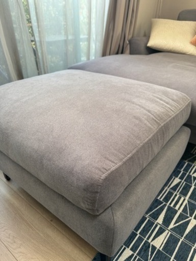 ソファ用オットマン グレー クラスティーナ