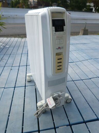 DeLonghi　デロンギ　オイルヒーター　TDD0915W　ドラゴンデジタル　リモコン付き/中古品・本体のみ・通電確認済み②