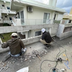 【コンクリ手摺撤去→アルミ製手摺設置工事】 - リフォーム