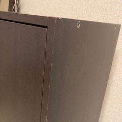 カラーボックス　ダークブラウンの画像