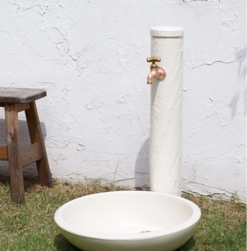 立水栓 外水道支柱 水栓柱  トーシンコーポレーション サガン　アイボリー SC-SAG-IV