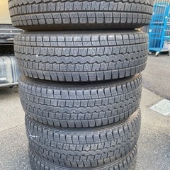 バン用　195/80R15スタッドレスホイール4本セット＋1本セット