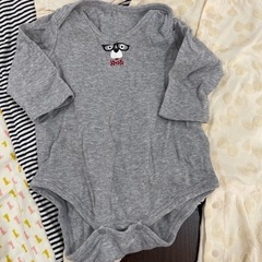 80サイズ　オーバーオール　おまけ付きの画像